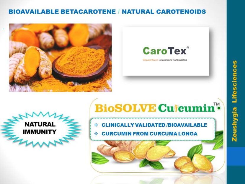 Bioavailable Betacarotene and Bioavailable Curcumin as Potential and proven Natural Immunity boosters